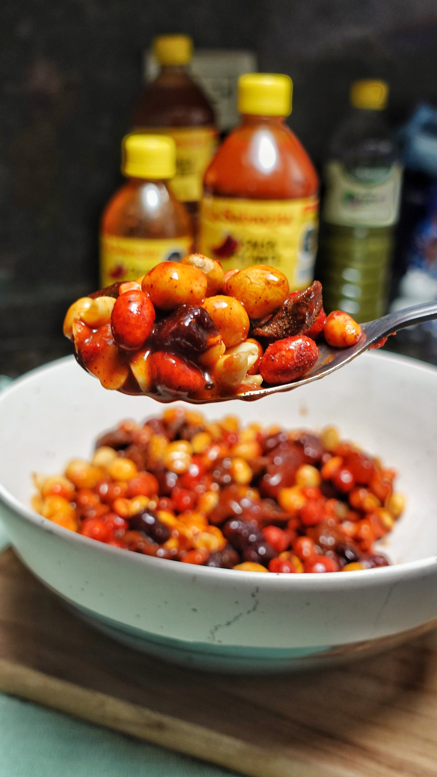Peanut Snack with Rielito and La Sabrozita Snack Sauce